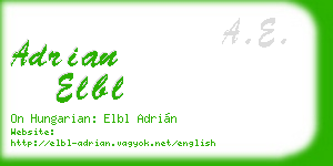 adrian elbl business card
